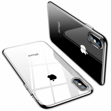 For iPhone Xs Max Case Soft TPU Thin Cover with Transparent Edge Crystal Clear