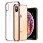 For iPhone Xs Max Case Soft TPU Thin Cover with Electroplated Edge Slim Gold