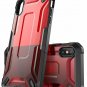 For iPhoneXs Max Case Unicorn Beetle Series Premium Hybrid Protective Clear Red
