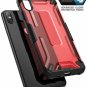 For iPhoneXs Max Case Unicorn Beetle Series Premium Hybrid Protective Clear Red