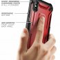 For iPhoneXs Max Case Unicorn Beetle Series Premium Hybrid Protective Clear Red