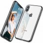 For iPhone Xs Max Case Lightening Stylish Flexible with Metal Luster Edge Black