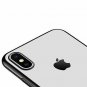For iPhone Xs Max Case Lightening Stylish Flexible with Metal Luster Edge Black