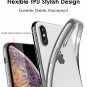 For iPhone Xs Max Case Lightening Stylish Flexible with Metal Luster Edge Silver