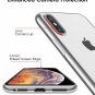 For iPhone Xs Max Case Lightening Stylish Flexible with Metal Luster Edge Silver