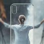 For iPhone Xs Max Case Lightening Stylish Flexible with Metal Luster Edge Silver