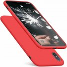 For iPhone Xs Max Case Romance Series Silicone with Hybrid Protection Apple Red