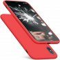 For iPhone Xs Max Case Romance Series Silicone with Hybrid Protection Apple Red