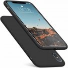 For iPhone Xs Max Case Romance Series Silicone with Hybrid Protection Black