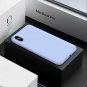 For iPhone Xs Max Case Romance Series Silicone with Hybrid Protection Light Blue