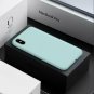 For iPhone Xs Max Case Romance Series Silicone Hybrid Protection Mint Green
