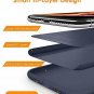 For iPhone Xs Max Case Romance Series Silicone Hybrid Protection Navy Blue