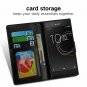 For Sony Xperia XA2 Ultra Case  Leathe Card Slot Flip Cover Wallet Stand Black