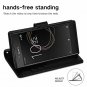 For Sony Xperia XA2 Ultra Case  Leathe Card Slot Flip Cover Wallet Stand Black