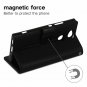 For Sony Xperia XA2 Ultra Case  Leathe Card Slot Flip Cover Wallet Stand Black