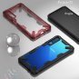 For Galaxy A7 2018 Case with Rugged TPU Bumper Anti Rainbow Effect Cover Red