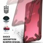 For Galaxy A7 2018 Case with Rugged TPU Bumper Anti Rainbow Effect Cover Red