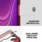 For Galaxy A7 2018 Case with Rugged TPU Bumper Anti Rainbow Effect Cover Red