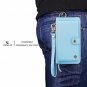 For iPhone &Icirc;&sect;/XS Wallet Case Detachable MagneticCard Slots Money Leather Sky Blue