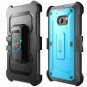 For HTC 10 Case FullBody Rugged Holster with Builtin Screen Protector Blue/Black