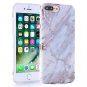 For iPhone 7/8 Plus Case Clear Bumper Matte TPU Soft Rubber Silicone White Grey