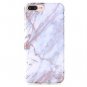 For iPhone 7/8 Plus Case Clear Bumper Matte TPU Soft Rubber Silicone White Grey