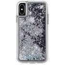 For iPhone XS Max Case Mate WATERFALL dynamic flowing glitter effect Iridescent