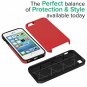 For iPhone 5/5s/SE Case Dual Guard Protective Shock Absorbing Scratch Red