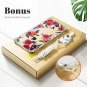 For iPhone Xs Max Case Flower Pattern Design Soft  Flexible Rose Blossom/Red