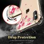 For iPhone Xs Max Case Flower Pattern Design Soft  Flexible Peach Blossom/Pink