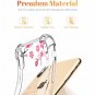 For iPhone Xs Max Case Flower Pattern Design Soft  Flexible Peach Blossom/Pink