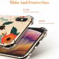 For iPhone Xs Max Case Pattern Design Soft  Flexible Flowering/Reseda Green