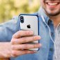 For iPhone Xs Max Case Lightening Stylish Flexible with Metal Luster Edge Blue