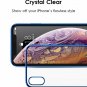 For iPhone Xs Max Case Lightening Stylish Flexible with Metal Luster Edge Blue
