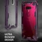 For HTC U12 Plus Ergonomic Transparent Military Drop Tested Defense Hard Lilac