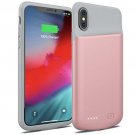 For iPhone X/XS Battery Case 4000mAh Portable Protective Charging Battery Rose