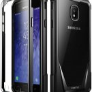 For Galaxy J3 2018 Case Rugged Heavy Duty Builtin Screen Protector Black