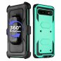 For Galaxy S10 Plus Case FullBody Rugged Holster Dual Layer Heavy Duty Mint
