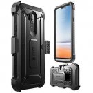 For LG G7 Case Full-Body Rugged Holster Built-in Screen Protector Unicorn Black