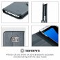 For Samsung Galaxy S7 Case Leather Flip Wallet Card Slot Kickstand Gray