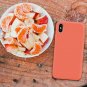 For iPhone Xs Max Tempered Glass Soft Silicone Bumper Shock Absorption Nectarine