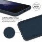 For iPhone Xs Max Tempered Glass Soft Silicone Bumper Shock Absorption Midnight
