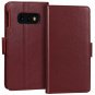 For Samsung Galaxy S10e Case Handcrafted Wallet Flip Folio Kickstand Wine Red