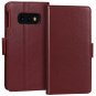 For Samsung Galaxy S10e Case Handcrafted Wallet Flip Folio Kickstand Wine Red