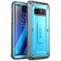For Galaxy Note 8 Case Full-Body Rugged Holster with Screen Protector Blue