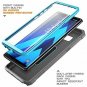 For Galaxy Note 8 Case Full-Body Rugged Holster with Screen Protector Blue