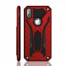 For iPhone Xs Max Case Military Grade Kickstand Drop Tested Protective Red