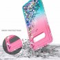 For Samsung Galaxy S10e Case Glitter Liquid Sparkle Waterfall Shockproof Pink