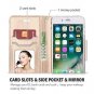 For iPhone 8/7 Plus Wallet Case Flip Fold Card Stylish Slim Stand Cover Grey