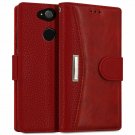 For Sony Xperia XA2 Ultra Case  Leathe Card Slot Flip Cover Wallet Stand Red